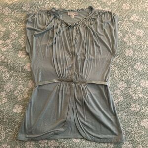 Elegant Blue Women's Top